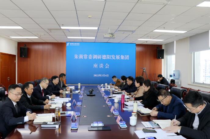 朱莉常委調(diào)研德陽發(fā)展集團(tuán)